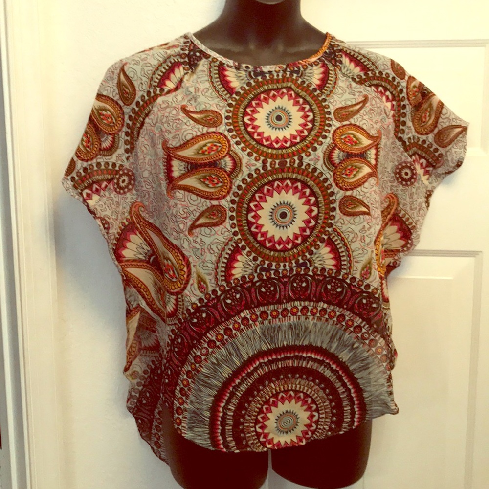 NWT ANGIE Chiffon Top SMALL